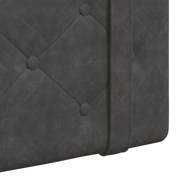 Grote foto vidaxl hangend hoofdbord antiek pu antiek en kunst stoelen en banken