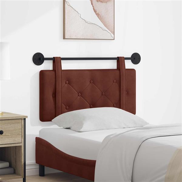 Grote foto vidaxl hangend hoofdbord antiek pu antiek en kunst stoelen en banken