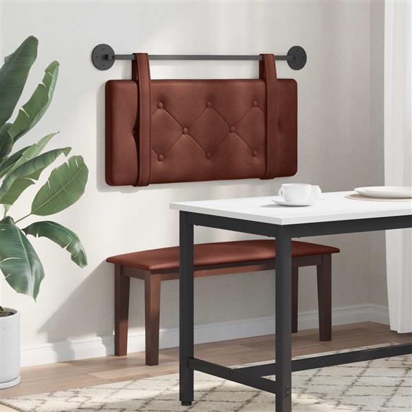 Grote foto vidaxl hangend hoofdbord antiek pu antiek en kunst stoelen en banken