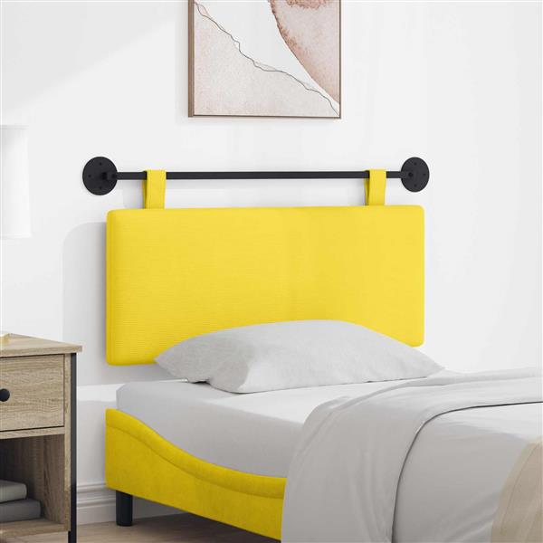 Grote foto vidaxl hangend hoofdbord katoen stof antiek en kunst stoelen en banken