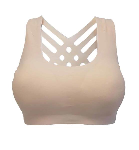 Grote foto beau amp caro beau amp caro sportbh xl beige met kleding dames ondergoed