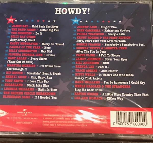 Grote foto universal music various howdy best of country folk muziek en instrumenten cds minidisks cassettes
