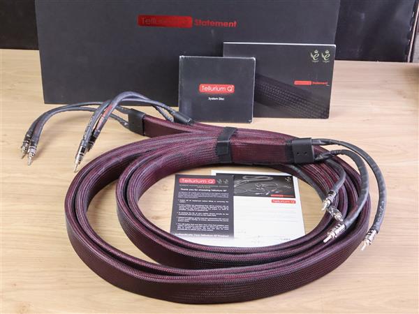 Grote foto tellurium q statement high end audio speaker cables 3 0 metre audio tv en foto onderdelen en accessoires