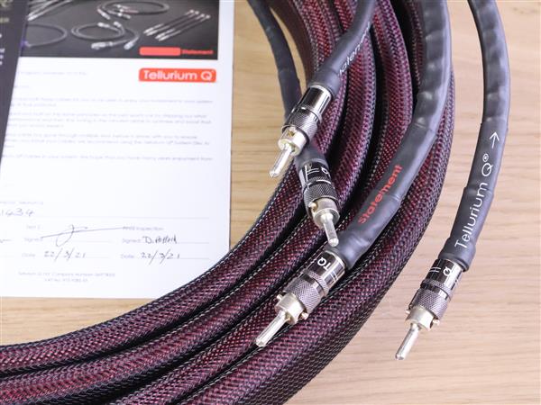 Grote foto tellurium q statement high end audio speaker cables 3 0 metre audio tv en foto onderdelen en accessoires