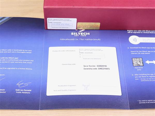 Grote foto siltech golden universal crown g7 royal signature audio usb cable 2 0 metre audio tv en foto onderdelen en accessoires