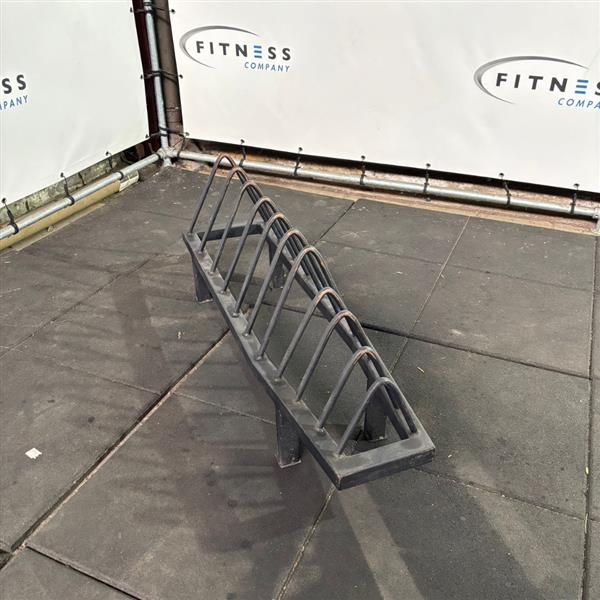 Grote foto metalen schijvenrek sport en fitness fitness