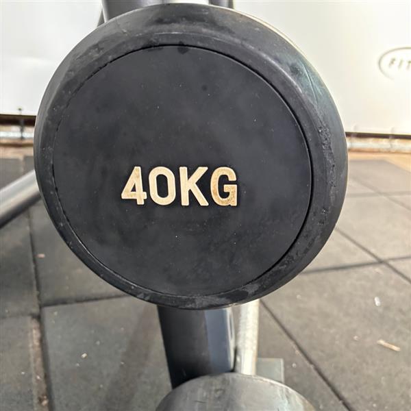 Grote foto technogym barbell rack incl. barbells zwart sport en fitness fitness