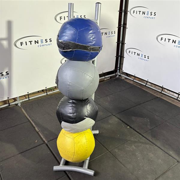 Grote foto ballen rek incl. medicijnballen sport en fitness fitness