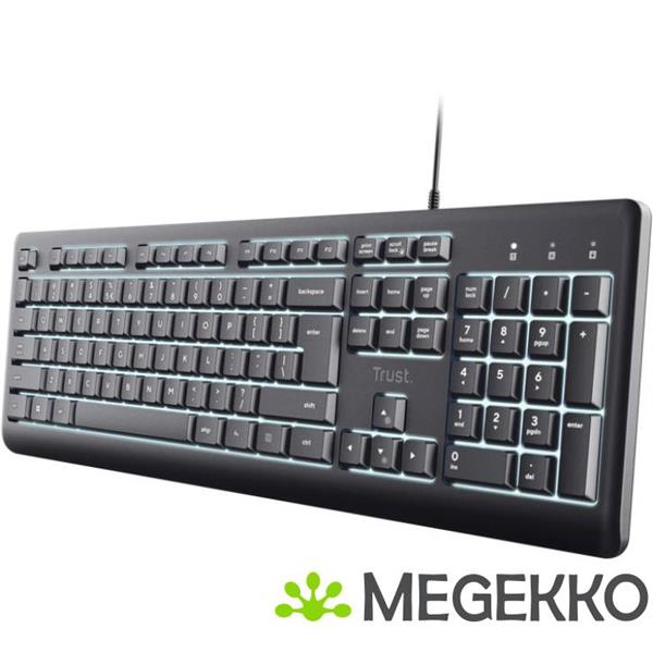 Grote foto trust primo verlicht toetsenbord computers en software toetsenborden