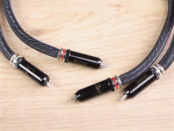 Grote foto kimber kable select ks 1038 high end silver audio interconnects rca 0 5 metre audio tv en foto onderdelen en accessoires