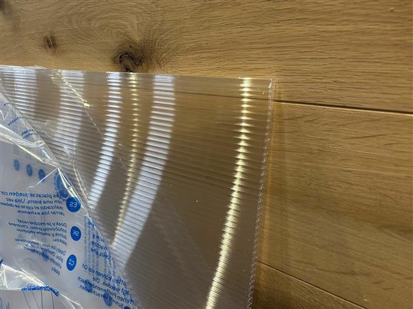 Grote foto polycarbonaat 10 mm helder lichtplaat 105x300 cm doe het zelf en verbouw hout en planken