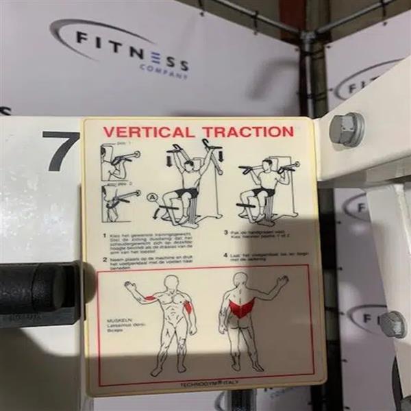 Grote foto technogym isotonic vertical traction sport en fitness fitness