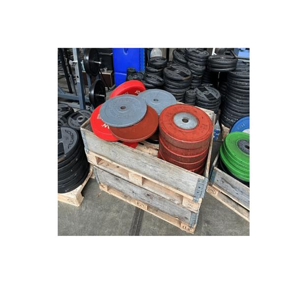 Grote foto diverse schijven platen olympische schijven bumper plates sport en fitness fitness