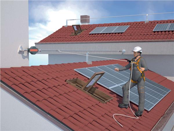 Grote foto valbeveiligings harnas kit voor dakwerkzaamheden doe het zelf en verbouw overkleding