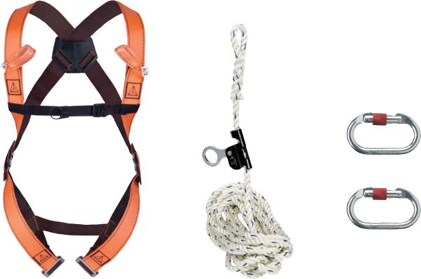 Grote foto valbeveiligings harnas kit voor dakwerkzaamheden doe het zelf en verbouw overkleding