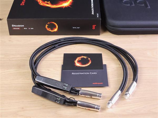 Grote foto audioquest dragon high end silver audio interconnects xlr 1 0 metre audio tv en foto onderdelen en accessoires