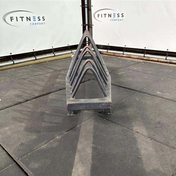 Grote foto metalen schijvenrek sport en fitness fitness