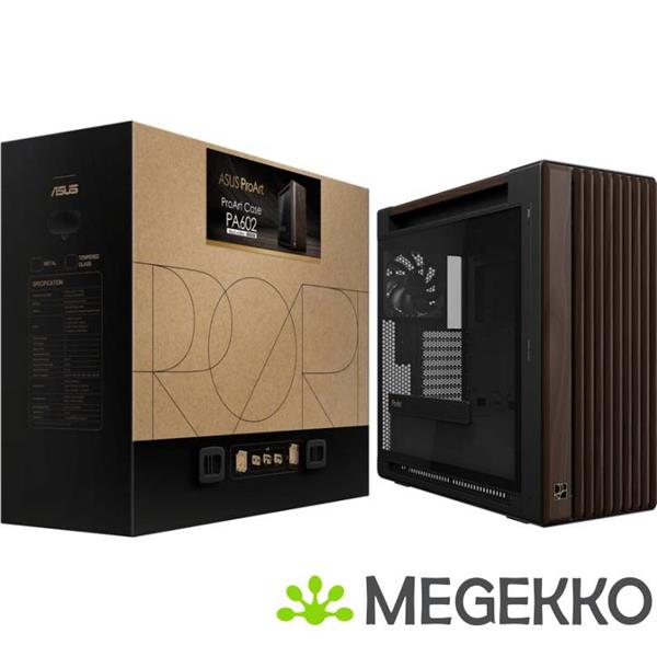 Grote foto asus proart pa602 wood edition modern black computers en software behuizingen en kasten