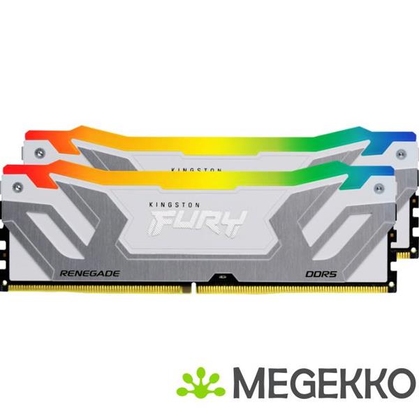 Grote foto kingston ddr5 fury renegade rgb white 2x24gb 8400 cudimm computers en software overige computers en software