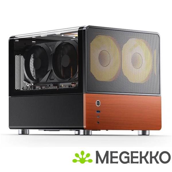 Grote foto jonsbo v12 black computers en software behuizingen en kasten