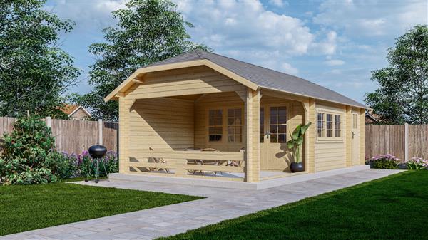 Grote foto blokhut wolfskap w4x4 3a tuin en terras tuinhuisjes en blokhutten