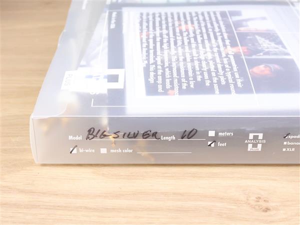 Grote foto analysis plus big silver oval high end audio bi wired speaker cables 3 0 metre audio tv en foto onderdelen en accessoires