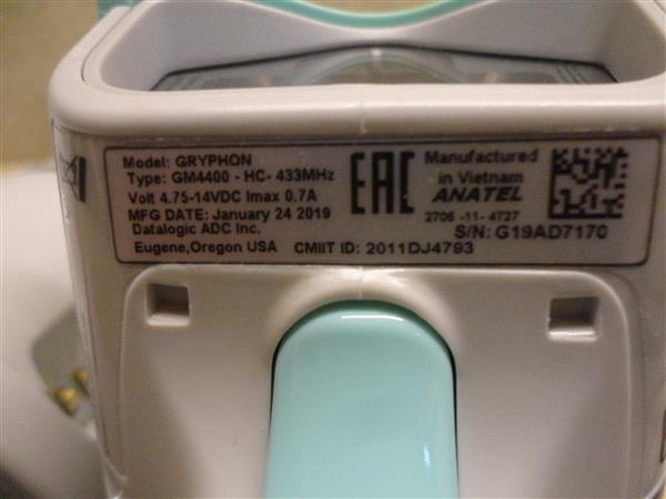 Grote foto datalogic gryphon gm4400 wireless 2d qr scanner usb computers en software printers