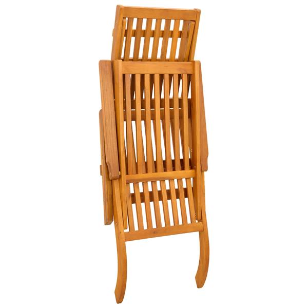 Grote foto vidaxl verstelbare en opvouwbare ligstoel 2 st rood tuin en terras tuinmeubelen