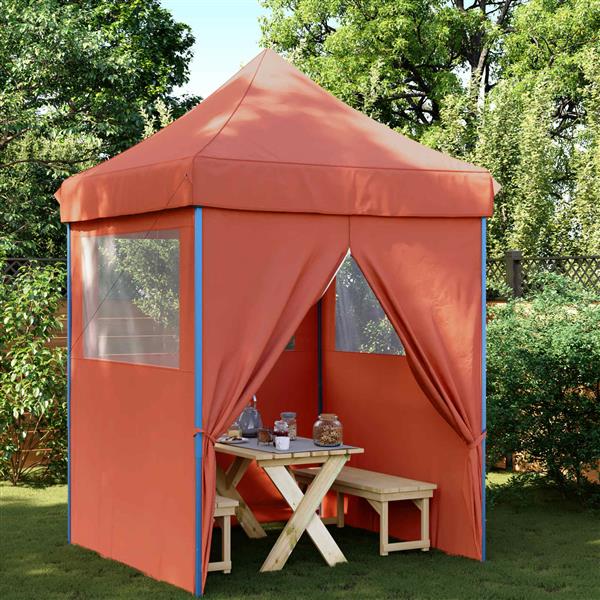 Grote foto vidaxl partytent terracotta 200 x 200 x 306 cm oxford stof tuin en terras overige tuin en terras