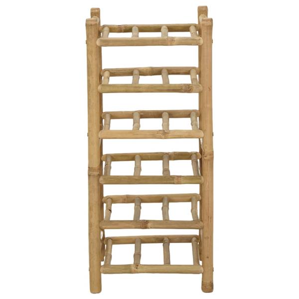 Grote foto vidaxl wijnrek naturel 32 5 x 29 5 x 72 cm bamboe huis en inrichting woningdecoratie