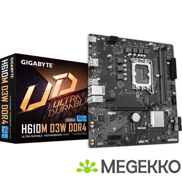 Grote foto gigabyte h610m d3w ddr4 moederbord intel h610 lga 1700 micro atx computers en software moederborden