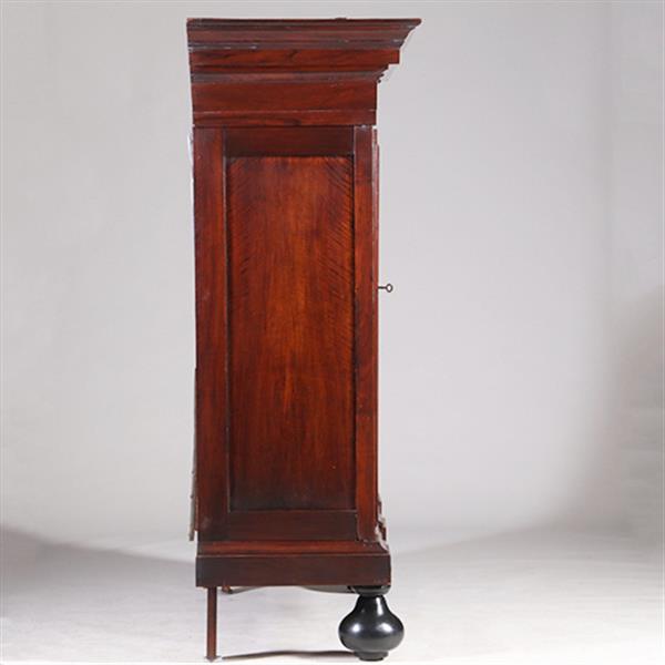 Grote foto bescheiden pastoorskast in prachtig donker palissander ca 1700 verdekte lade no.330315 antiek en kunst stoelen en banken