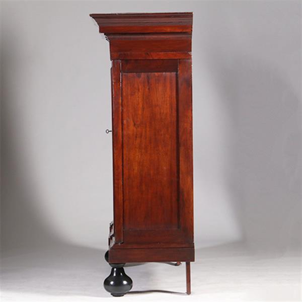 Grote foto bescheiden pastoorskast in prachtig donker palissander ca 1700 verdekte lade no.330315 antiek en kunst stoelen en banken