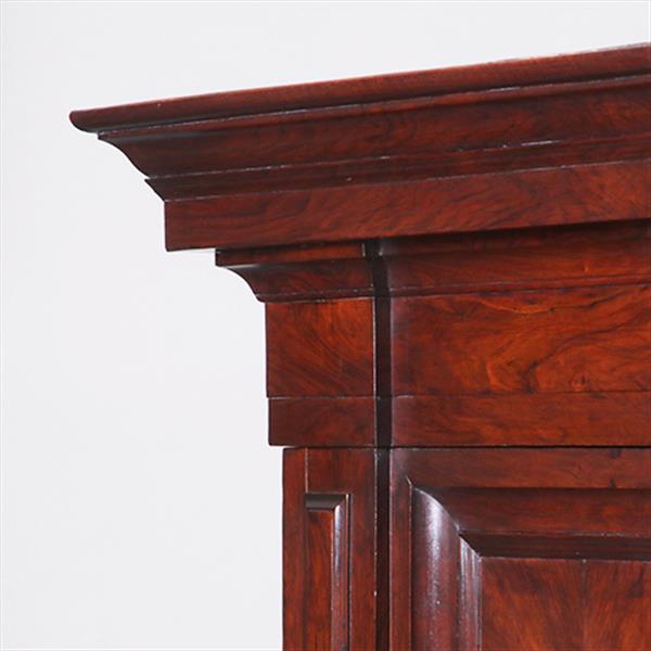 Grote foto bescheiden pastoorskast in prachtig donker palissander ca 1700 verdekte lade no.330315 antiek en kunst stoelen en banken