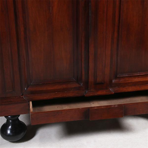 Grote foto bescheiden pastoorskast in prachtig donker palissander ca 1700 verdekte lade no.330315 antiek en kunst stoelen en banken