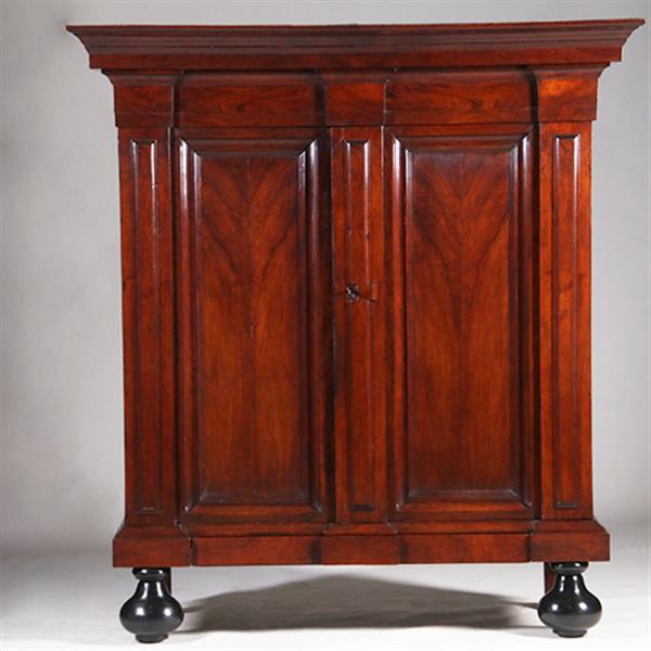 Grote foto bescheiden pastoorskast in prachtig donker palissander ca 1700 verdekte lade no.330315 antiek en kunst stoelen en banken