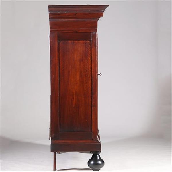 Grote foto bescheiden pastoorskast in prachtig donker palissander ca 1700 verdekte lade no.330315 antiek en kunst stoelen en banken