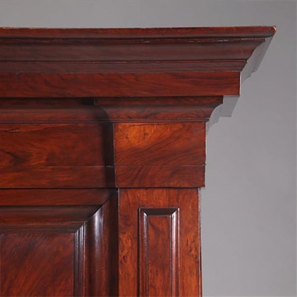 Grote foto bescheiden pastoorskast in prachtig donker palissander ca 1700 verdekte lade no.330315 antiek en kunst stoelen en banken