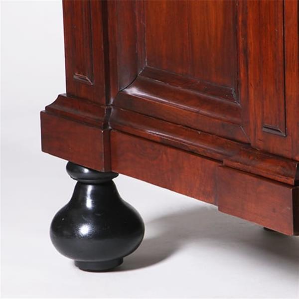 Grote foto bescheiden pastoorskast in prachtig donker palissander ca 1700 verdekte lade no.330315 antiek en kunst stoelen en banken