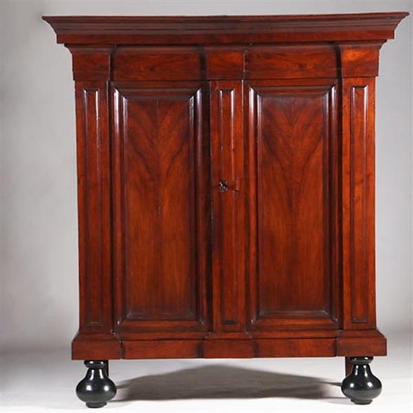 Grote foto bescheiden pastoorskast in prachtig donker palissander ca 1700 verdekte lade no.330315 antiek en kunst stoelen en banken