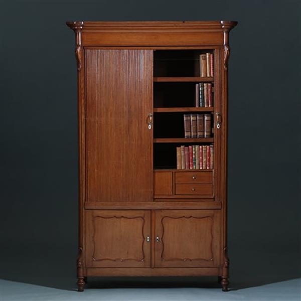 Grote foto hollandse vroeg willem iii archiefkast waar ook servies in past ca 1850 no.391125 antiek en kunst stoelen en banken