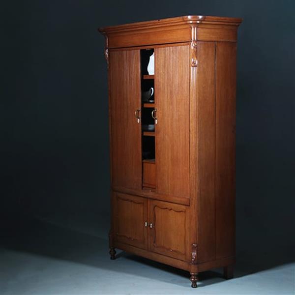 Grote foto hollandse vroeg willem iii archiefkast waar ook servies in past ca 1850 no.391125 antiek en kunst stoelen en banken