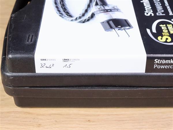 Grote foto silent wire ac 32 mk2 silver audio power cable 1 5 metre audio tv en foto onderdelen en accessoires