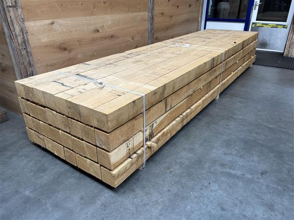 Grote foto 120x120mm x 300 cm fijnbezaagde eikenhouten palen doe het zelf en verbouw hout en planken