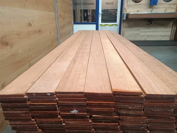 Grote foto 16x145mm 490cm hard hout geschaafd doe het zelf en verbouw hout en planken
