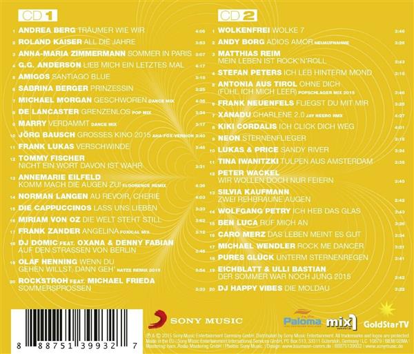 Grote foto sony music die offiziellen deutschen party amp schlager muziek en instrumenten cds minidisks cassettes