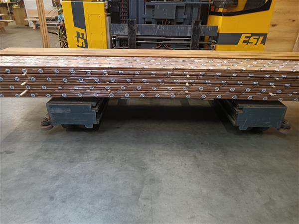 Grote foto 20x130mm 305cm ayous triple rhombus profiel doe het zelf en verbouw hout en planken