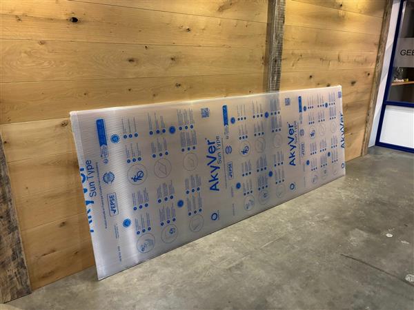 Grote foto polycarbonaat 10 mm helder lichtplaat 105x300 cm doe het zelf en verbouw hout en planken
