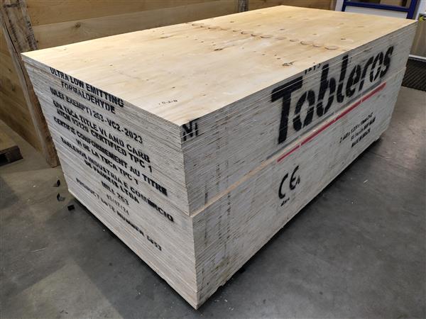 Grote foto 18mm underlayment 122x244 rechte zijde doe het zelf en verbouw hout en planken