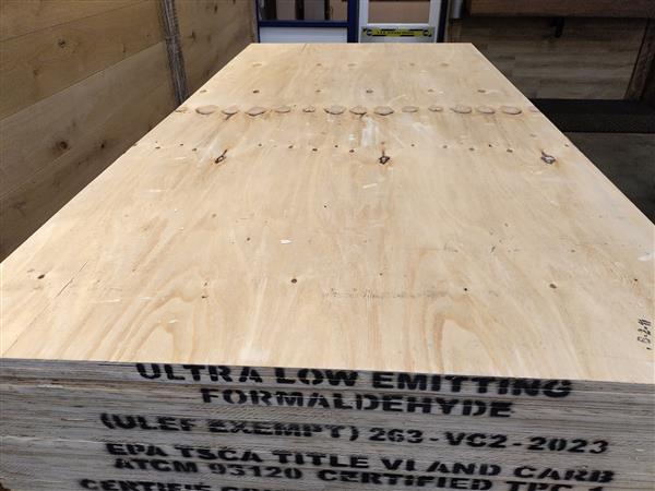 Grote foto 18mm underlayment 122x244 rechte zijde doe het zelf en verbouw hout en planken